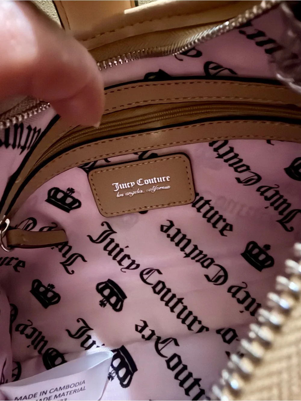 NWT Juicy Couture Starry Night Hobo in Pecan